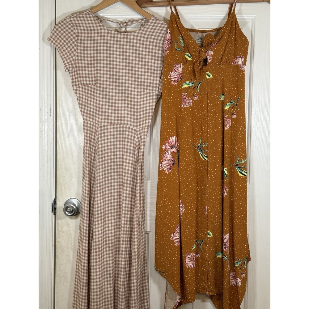 Size small Spring Boho Dress Bundle Urban Outfitters Gingham & Floral Cottage